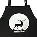 Produktbild Nachtschicht - Grillschürze, Kochschürze für Jäger mit Verstellbarem Nackenband und Seitentasche - Geschenkidee für Jäger Geschenk Jagd