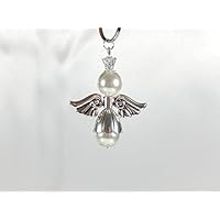 Engelanhänger Schlüsselanhänger silberfarben Schutzengel Taschenanhänger Taschenbaumler