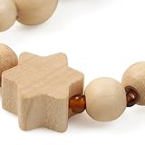 Grünspecht 550-V1 Bernstein – Schnullerkette, natur - 3