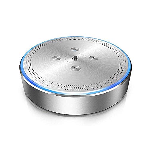 Preisvergleich Produktbild Konferenzlautsprecher-Silber Konferenztelefon USB Bluetooth Konferenz Freisprecheinrichtung M1 für Skype und andere VoIP Kommunikation- 360 ° Audio Pickup Konferenzsystem