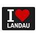 Produktbild Mousepad Classic I Love Landau schwarz