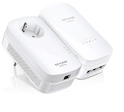 TP-Link CPL AV1200 Wi-Fi Bi-Bande 1750 Mbps, 3 Ports Gigabit Ethernet, Pack de 2 CPL (TL-WPA8730 KIT)
