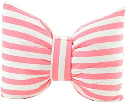 CANDYQ Creative Simple Cotton Cloth Bow Tie Black and White Car Sofa Pillow Cushion Can be Opened and Washed 45 * 35cm , C