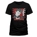  Collectors Mine Herren T-Shirt RTBOW10040 David Bowie - Heroes, Gr. 48 (M), Schwarz (Schwarz)