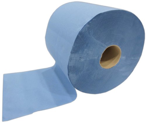 2x Putzrolle blau 2-lagig 1000 Blatt 22×36 cm perforiert saugstark Reinigunstücher Putzpapier Wischtücher - 3