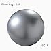 Produktbild AXZ PVC Yoga Kugel Gymnastikball Fitness Ball Familie Hometrainer Plus-Pumpe Sitzball 65cm (Silber)