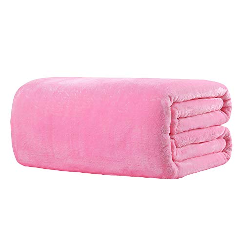Preisvergleich Produktbild TFENG Hundedecke Katzendecke, Flauschig Weich Hundebett Matte, Hundematten Schlafplatz für Hund Katzen (100 x 70cm, Rosa)