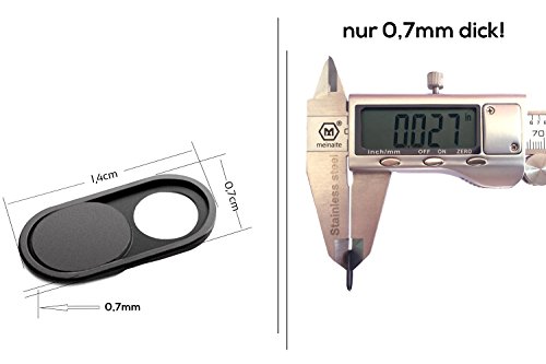 Inkognito Webcam-Cover (5er Set) - Ultra dÃ¼nne Web-Cam Abdeckung zum Daten-Schutz fÃ¼r Laptops, Handys, Smartphones