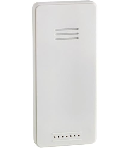 TFA Dostmann Temperatur Sender | Mit Display | Ersatzsender Für Funk-Wetterstationen | Weiß
