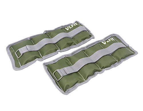 Live Up Sports Ajustable Tobillo muñeca Pesos - Set de 2 lastres de Tobillos y muñecas (2 Unidades de Cada una) (0,75kg x 2)