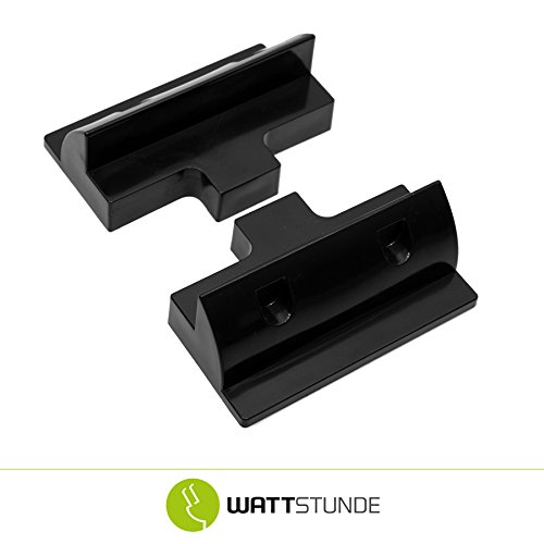 Preisvergleich Produktbild WATTSTUNDE® Solar Haltespoiler Verbinder Set schwarz