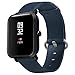 Produktbild Armband Strap Band,Janly Ersatz Leder Armband für Xiaomi Huami Amazfit Bip Youth Watch (Blau)