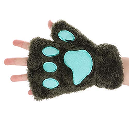 Guantes de uña de gato Guante de niña linda Mitt Pata de oso...