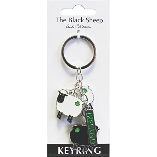 Dublin Gift The Black Sheep Charm Key Ring by Dublin Gift