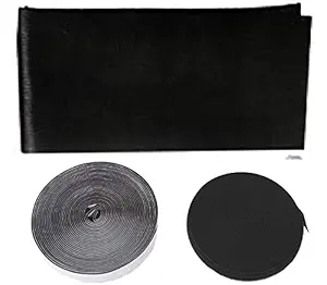 DM DASII MAT Room Mesh Screen Mosquito Window Curtains Net Protector Fly Screen Inset (Size:120cmx120cm)(Color:Black)