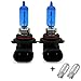 Produktbild INION® SET- 2x Stück HB4 55W P22d 9006 12V UV-Kristallglas mit GAS - XENON OPTIK Halogen Lampen Long Life Birnen Super White + 2x T10 Glassockellampen Autolampen