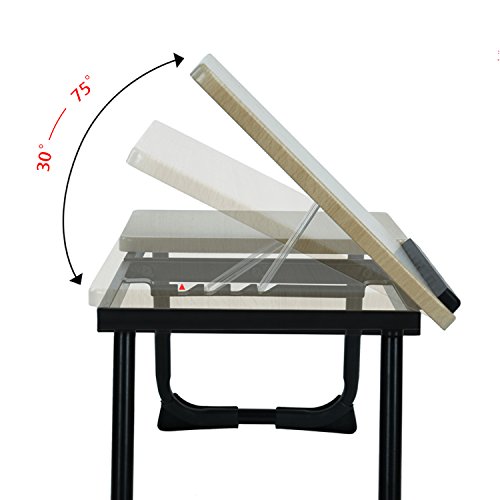 GreenForest Laptop Tisch Computertisch Schreibtisch 65.0CM*30.0CM*29.0CM Schwarz+Beige - 4