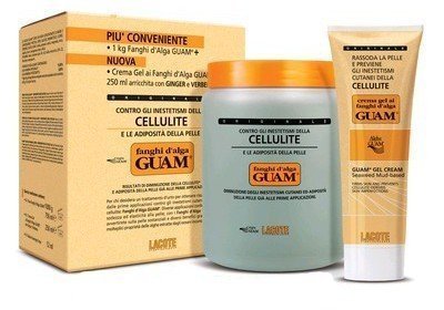 Guam Convenience Seaweed Mud Classic Anti-Cellulite 1Kg + Cream Gel 250 ml