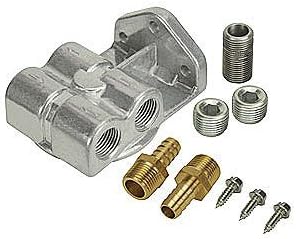 Derale Cooling Products 15709 Single Mount Oil Filter Mount Side Ports