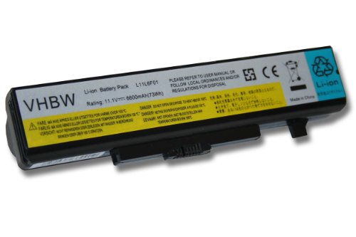 vhbw Li-Ion Akku 6600mAh (11.1V) für Notebook Laptop Lenovo G500 Serie, G580, G580AM, G585, G780, IY485 wie 121000675, 45N1042, 45N1043, 45N1048.