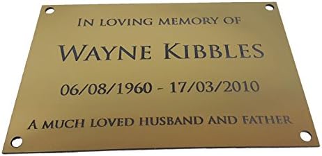 Engrave with Your Text - Business Name Plaque - Customized Text and Choice of Size (25cm x 20cm)