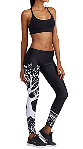 Topgraph Damen Yoga Leggins Lang Training Tights Laufhose Jogging Pants Fitness Sporthose - 4