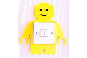 London Golden Swan Super Cute Lego Man Light Switch Wall Sticker, Kids Children Girls Boys Bedroom Nursery Decor In 2 To 3 Working Days!
