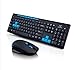 Produktbild HK3800 Ultradünnes Kabellose Tastatur und Maus Set Optik TV Computerspiele Tastatur