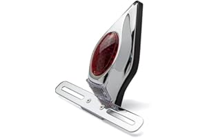 Alchemy Parts Motorbike Stop Light Tail Light LED Custom Retro Project Bikes - Chrome