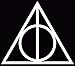 Produktbild Harry Potter Vinyl Car Window Decal Deathly Hallows Symbol Sticker White, Die Cut Vinyl Decal for Windows, Cars, Trucks, Tool Boxes, laptops, MacBook - virtually Any Hard, Smooth Surface