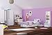 Geo 3-Door Wardrobe with UV Printed, 126 x 196 x 63 cm, White