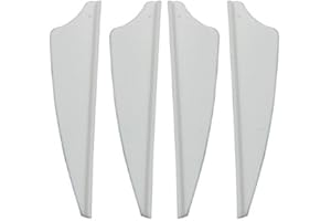 Mangobuy 2" Shield Arrow TPU Fletching Vane Archery Bow For Hunting White 100 Pack