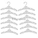 Produktbild Miunana 12 Kleiderständes Kleiderbügel Plastik Set für 46-50cm puppe Puppen 18 Inch American Girl Dolls puppe
