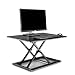 Produktbild AIMEZO Höhenverstellbar Sitz-Steh-Schreibtisch Computertisch - Tabletop Stehpult Konverter für Ergonomic Comfort 55-430 mm Höhe anpassen, bis zu 11.3 kg Zuhause oder im Büro(Schwarz)