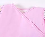 Chilsuessy Baby Sommer Schlafsack ungefüttert 0.5 Tog – Kinder Kugelschlafsack mit abnehmbar Langarm – Pink Lotus - 8