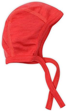 Engel 100% merino wool organic baby newborn hat bonnet (74/80, Hibiscus)