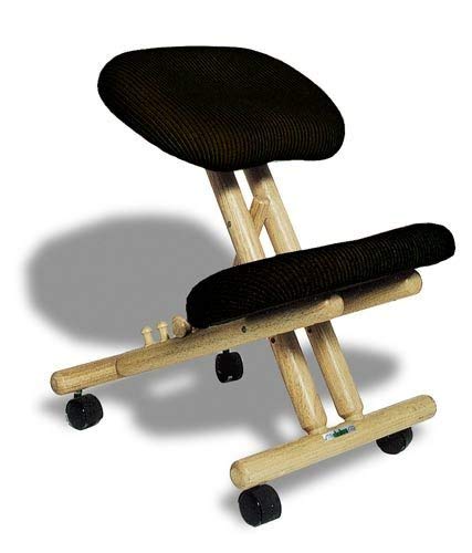 cinius Silla ergonómica Profesional Color Crema/Negro sin Respaldo