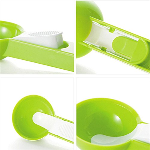 asentechuk® Eis Ball Löffel Schaufeln Fruit Watermelon Graben Löffel Küche Gadgets 15.6 x 5.6 x 3.8cm grün - 5