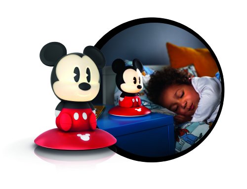 Philips Disney Micky Maus LED Nachtlicht, schwarz/rot, 717093016 - 8