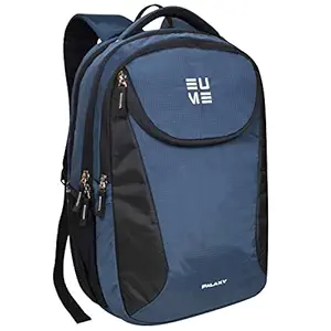 EUME Palaxy 32L Water Resistant Bag/Backpack for Laptop/MacBook up to 15.6 inches for Office/Travel/College for Men and Women with 3 compartments (Navy Blue)