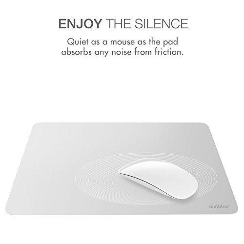 Alfombrilla de Rat  n Oficina  multifun Coj  n de Rrat  n Resistente al Agua  Alfombrilla para Rat  n de Juego Parte Posterior del Caucho se Adhiere Bien Sobre la Mesa  plata 