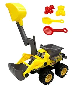 SUPER TOY Plastic Construction Truck, Pack Of 1, Multicolour