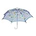 Children Indigo Blue Embroider Flower Pattern Mini Lace Umbrella
