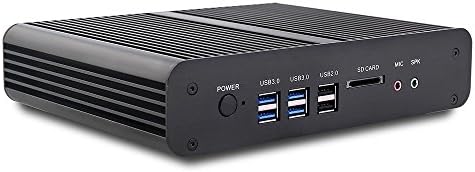 Msecore Fanless Mini PC 2016 Host With Intel Core i7-5500u Intel Graphics 5500 4GB DDR3 RAM 256GB mSATA SSD Unit for game，2*LAN, 2*HDMI, 1*SPDIF OUT, 4*USB 3.0, 4*USB 2.0, Audio in/output, Card Reader