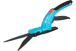Cisaille à gazon Comfort de GARDENA : cisailles de haute qualité avec lame de coupe dentelée, revêtement anti-adhésif, patin pour une hauteur de coupe constante, forme de poignée ergonomique, pour droitier (8733-20)
