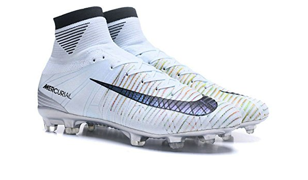 nike mercurial superfly v cr7 fg soccer cleats tint black white chrome