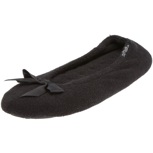 Totes Isotoner Women's Terry Ballerina Fleece and Fur Lined