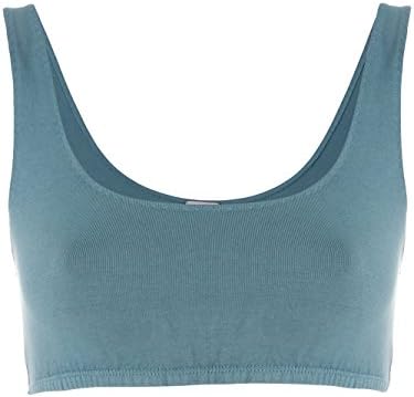 YEEZY Women's Kw6w10441896091 Blue Cotton Top