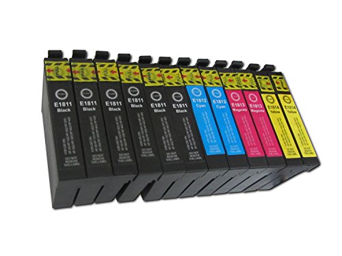 10 XL komp. Druckerpatronen für Epson Expression Home XP-30 XP-102 XP-202 XP-205 XP-215 XP-225 XP-302 XP-305 XP-312 XP-315 XP-322 XP-325 XP-402 XP-405 XP-405WH XP-412 XP-415 XP-422 XP-425 XL Version 4x schwarz , 2x blau , 2x rot , 2x gelb