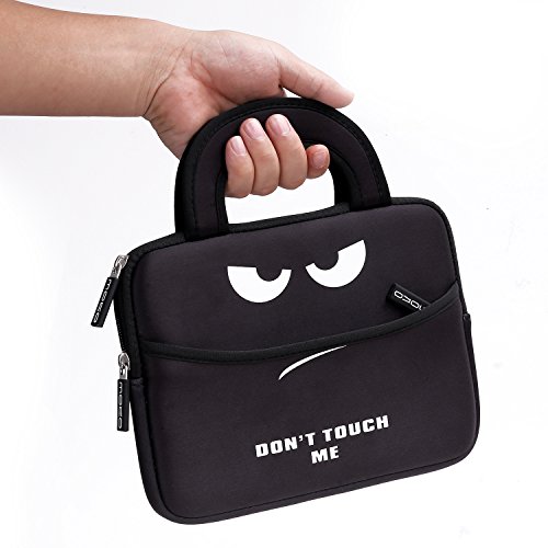 MoKo Universal 7-8 Zoll Tablet Tasche – Neoprene Handtasche Tragetasche Aktentasche Wallet Bag für iPad Mini 4 / 3 / 2 / 1, Samsung Galaxy Tab S2 8.0″, Yuntab 7″, Zenpad 8.0″, Don’t Touch Me - 5